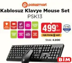 POLOSMART PSK13 KABLOSUZ KLAVYE MOUSE SET